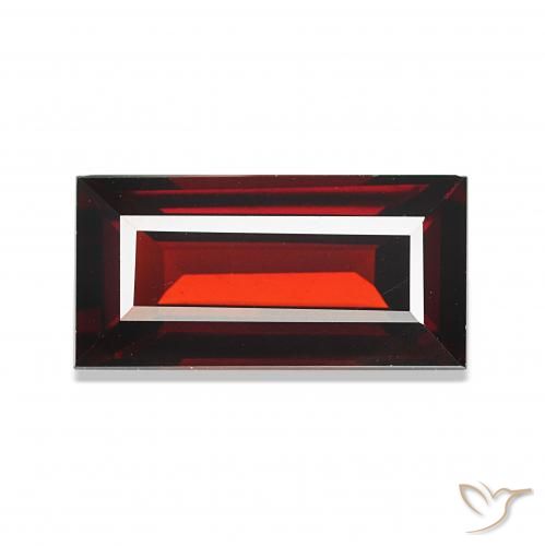 1.97ct 深红色 铁铝榴石石榴石, 狭长方形, VVS