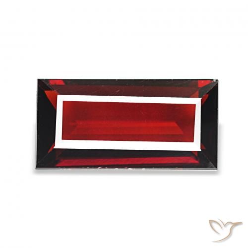 1.67克拉天然铁铝榴石石榴石，狭长方形，VVS