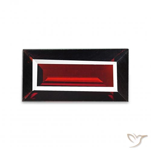 1.53克拉天然铁铝榴石石榴石，狭长方形，VVS