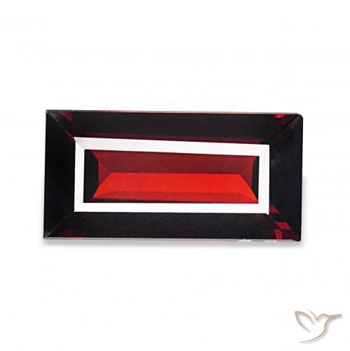 1.66克拉天然铁铝榴石石榴石，狭长方形，VVS