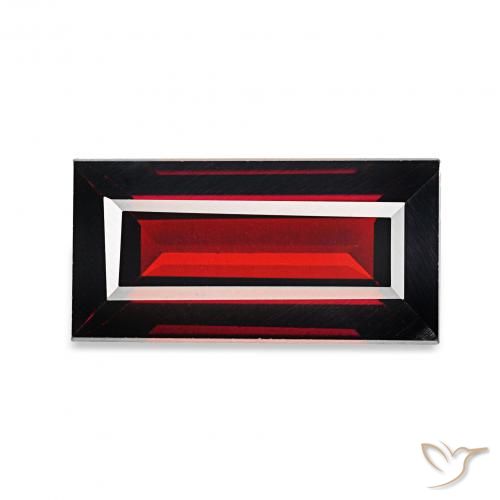 1.76克拉天然铁铝榴石石榴石，狭长方形，VVS