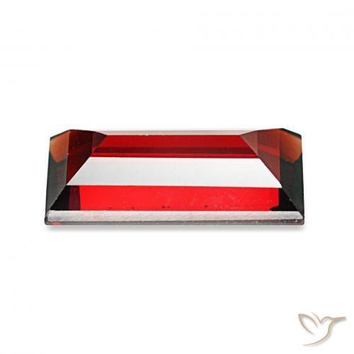 1.76克拉天然铁铝榴石石榴石，狭长方形，VVS