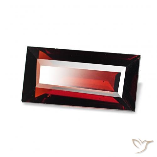 1.66克拉天然铁铝榴石石榴石，狭长方形，VVS