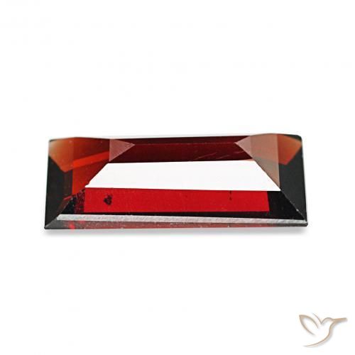 1.66克拉天然铁铝榴石石榴石，狭长方形，VVS