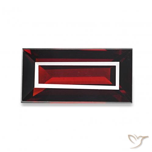 1.59ct 暗红色 铁铝榴石石榴石, 狭长方形, VVS