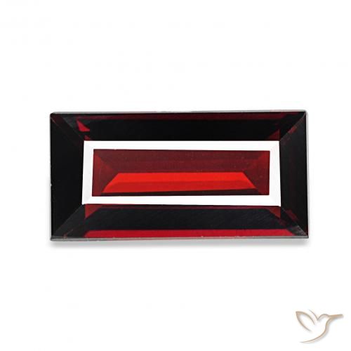 1.64克拉天然铁铝榴石石榴石，狭长方形，VVS