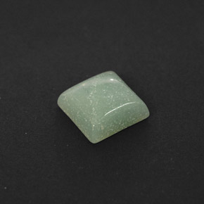 1.04克拉天然绿色天河石，方形，6.2×6.1毫米，不透明