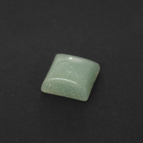 1.04克拉天然绿色天河石，方形，6.2×6.1毫米，不透明
