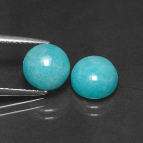 克拉天然天河石，圆形切割，不透明