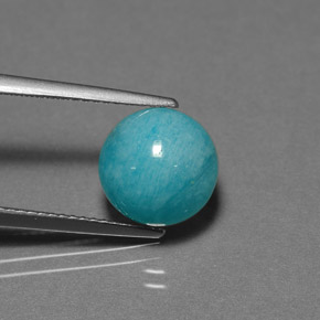 3.80克拉天然天河石，圆形切割，不透明