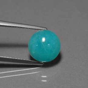 3.83克拉天然天河石，圆形切割，不透明