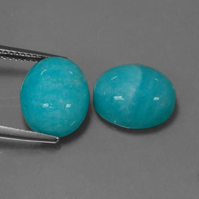 克拉天然天河石，椭圆形切割，不透明