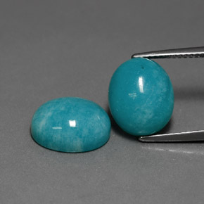 克拉天然天河石，椭圆形切割，不透明