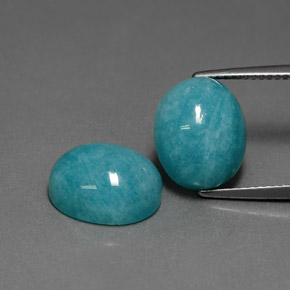 克拉天然天河石，椭圆形切割，不透明