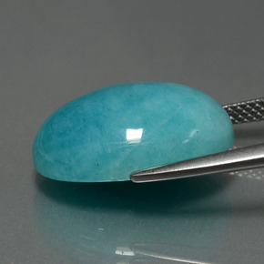 11.16克拉天然天河石，椭圆形切割，不透明