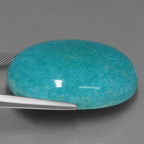 78.55克拉天然天河石，椭圆形切割，不透明