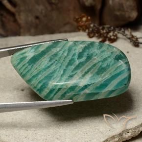 49.26克拉天然天河石，花式切割，不透明