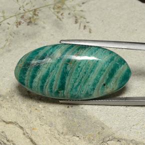 33.11克拉天然天河石，椭圆形切割，不透明