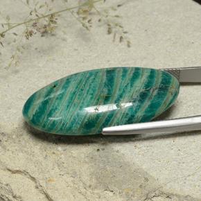 33.11克拉天然天河石，椭圆形切割，不透明