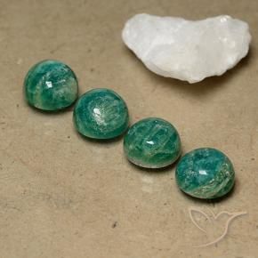 9.40克拉天然天河石，圆形的，不透明