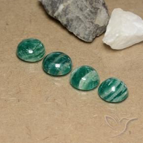 9.50克拉天然天河石，圆形的，不透明