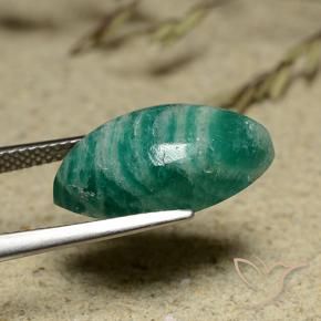 8.00克拉天然天河石，榄尖形，不透明