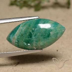 6.60克拉天然天河石，榄尖形，不透明