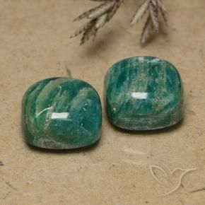 11.13克拉天然天河石，垫形剪裁，不透明