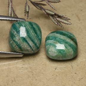 9.30克拉天然天河石，垫形剪裁，不透明