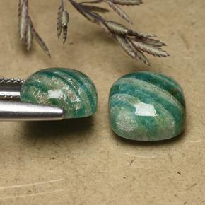 9.30克拉天然天河石，垫形剪裁，不透明