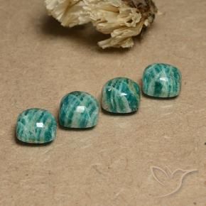 7.95克拉天然天河石，软垫，不透明