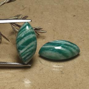 14.83克拉天然天河石，榄尖形，不透明