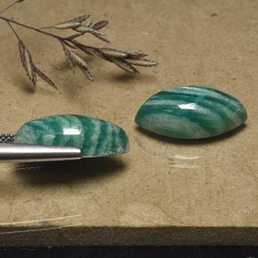 14.83克拉天然天河石，榄尖形，不透明