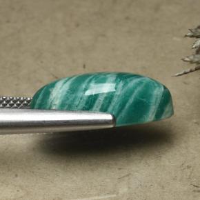 7.52克拉天然天河石，榄尖形，不透明