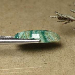 5.76克拉天然天河石，马眼形，不透明