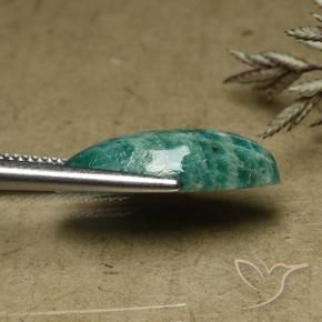 6.68克拉天然天河石，马眼形，不透明