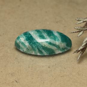 9.19克拉天然天河石，榄尖形，不透明