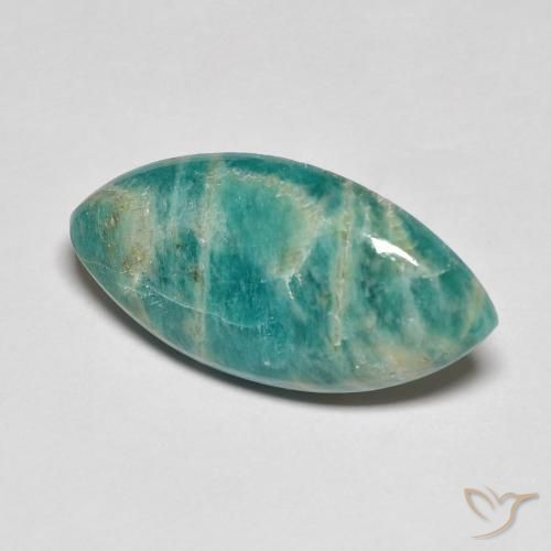 5.60克拉天然天河石，榄尖形，不透明