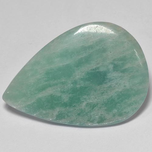 17.50克拉天然绿松石天河石，梨形，30×21.1毫米，半透明