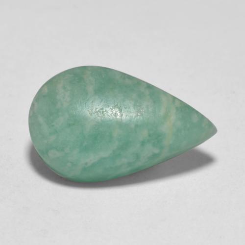 5.54克拉天然绿松石天河石，梨形，15.5×9.4毫米，半透明
