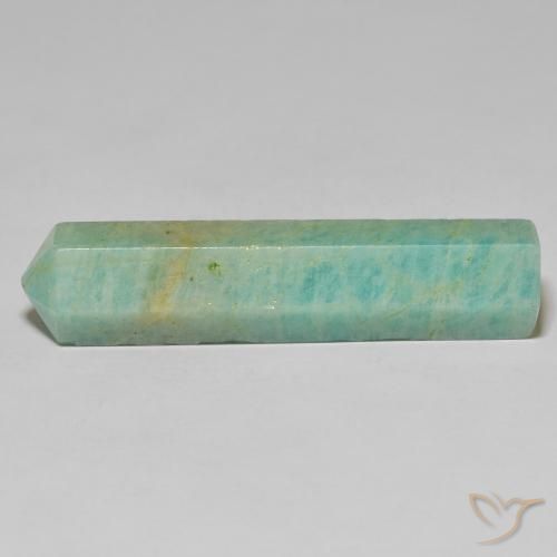 29.23ct 天然 浅苔绿色 天河石, 花式切割, 不透明