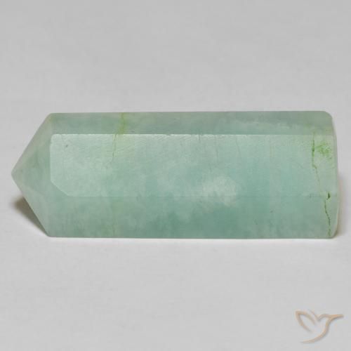 22.16ct 天然 浅苔绿色 天河石, 花式切割, 不透明
