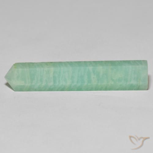 23.35ct 天然 淡苔绿色 天河石, 花式切割, 不透明