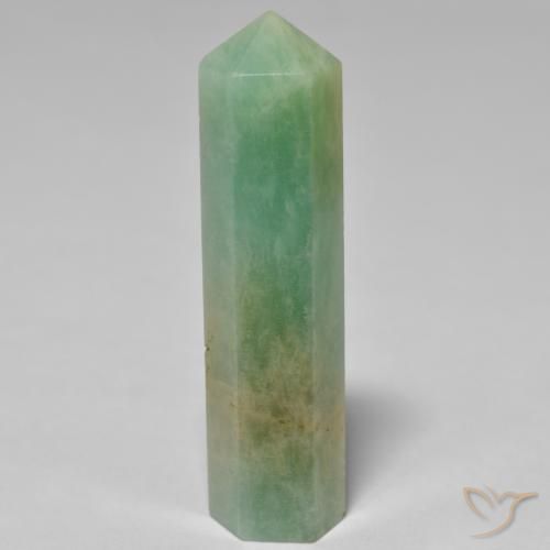 33.66ct 天然 浅鼠尾草绿色 天河石, 花式切割, 不透明