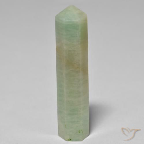 27.47ct 天然 中绿色 天河石, 花式切割, 不透明