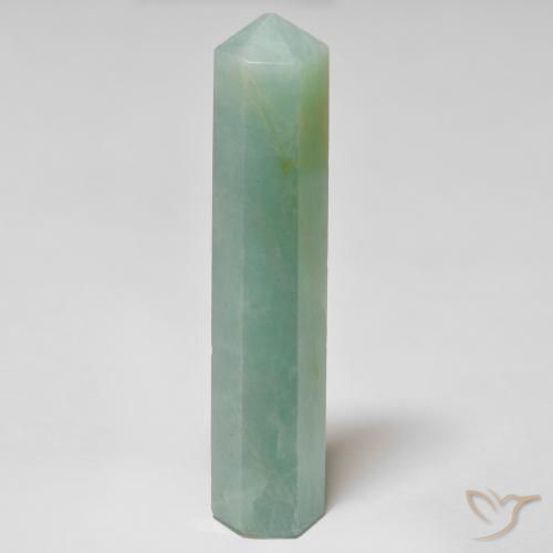 24.88ct 天然 浅海绿 天河石, 花式切割, 不透明