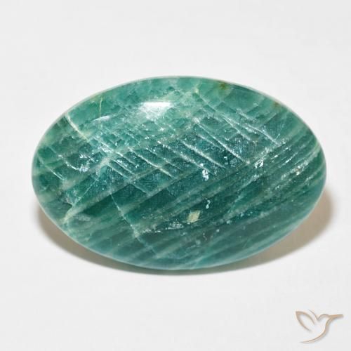 59.73ct 天然 松绿 天河石, 椭圆形, 不透明