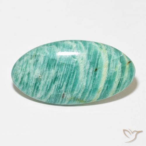 37.25ct 天然 Medium Dark-Green 天河石, 椭圆形, 不透明