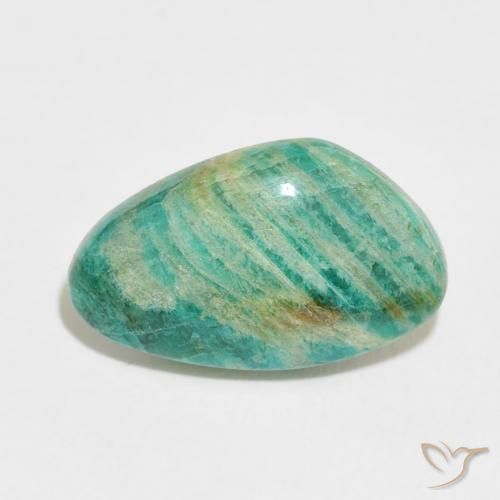 9.12ct 天然 多色绿色 天河石, 花式切割, 不透明
