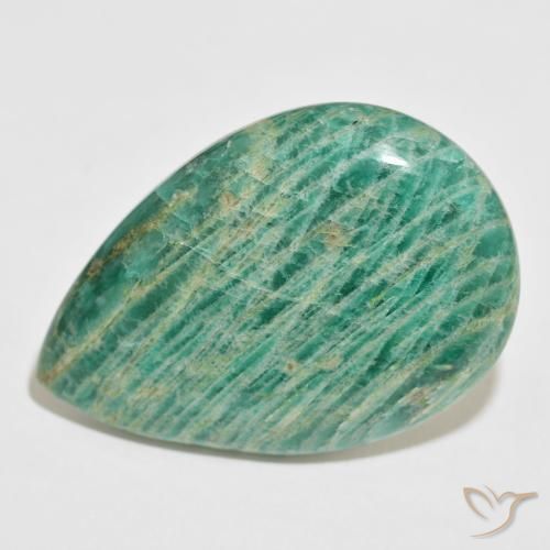 70.18ct 天然 中绿色 天河石, 梨形, 不透明